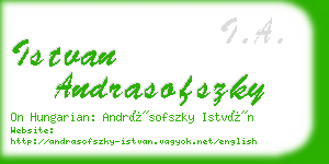 istvan andrasofszky business card